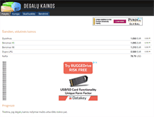 Tablet Screenshot of degalu-kainos.lt